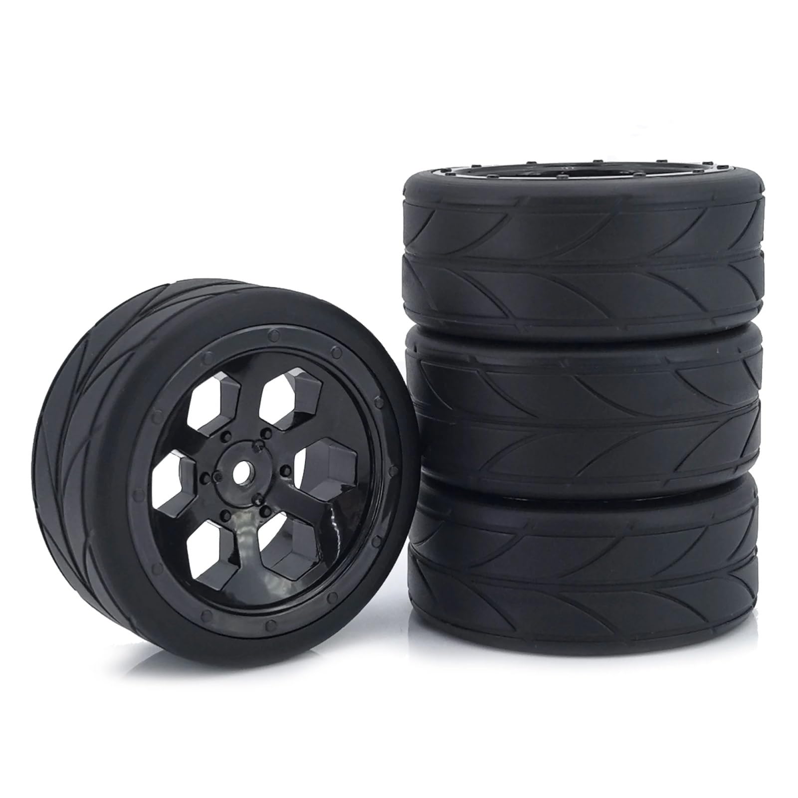 Neumático RC para Wltoys 144001 para HSP para Trx4m para Racing 1/14 1/12 1/10 4 Uds 65mm Neumáticos Llanta Goma 1,9 Pulgadas RC Drift Car Trucks Crawlers