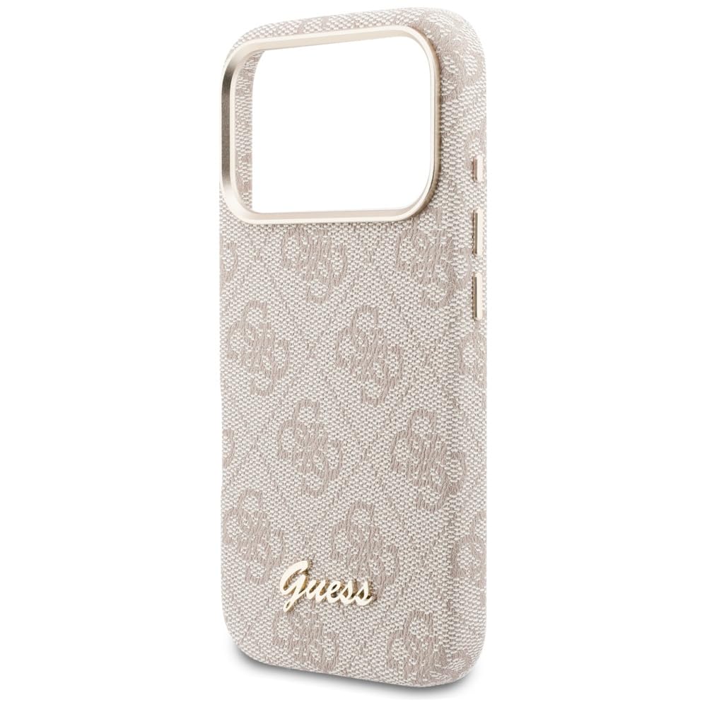 CG MOBILE Guess 4G Script etui kompatybilne z MagSafe do iPhone 17 Pro Max (różowe)