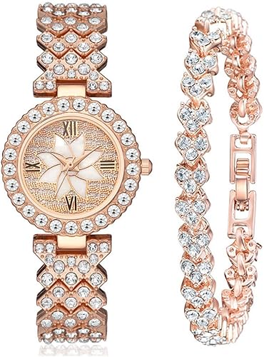 CdyBox Relojes de lujo para mujer Banda de acero con diamantes Pulseras Relojes Reloj de pulsera de cuarzo al por mayor