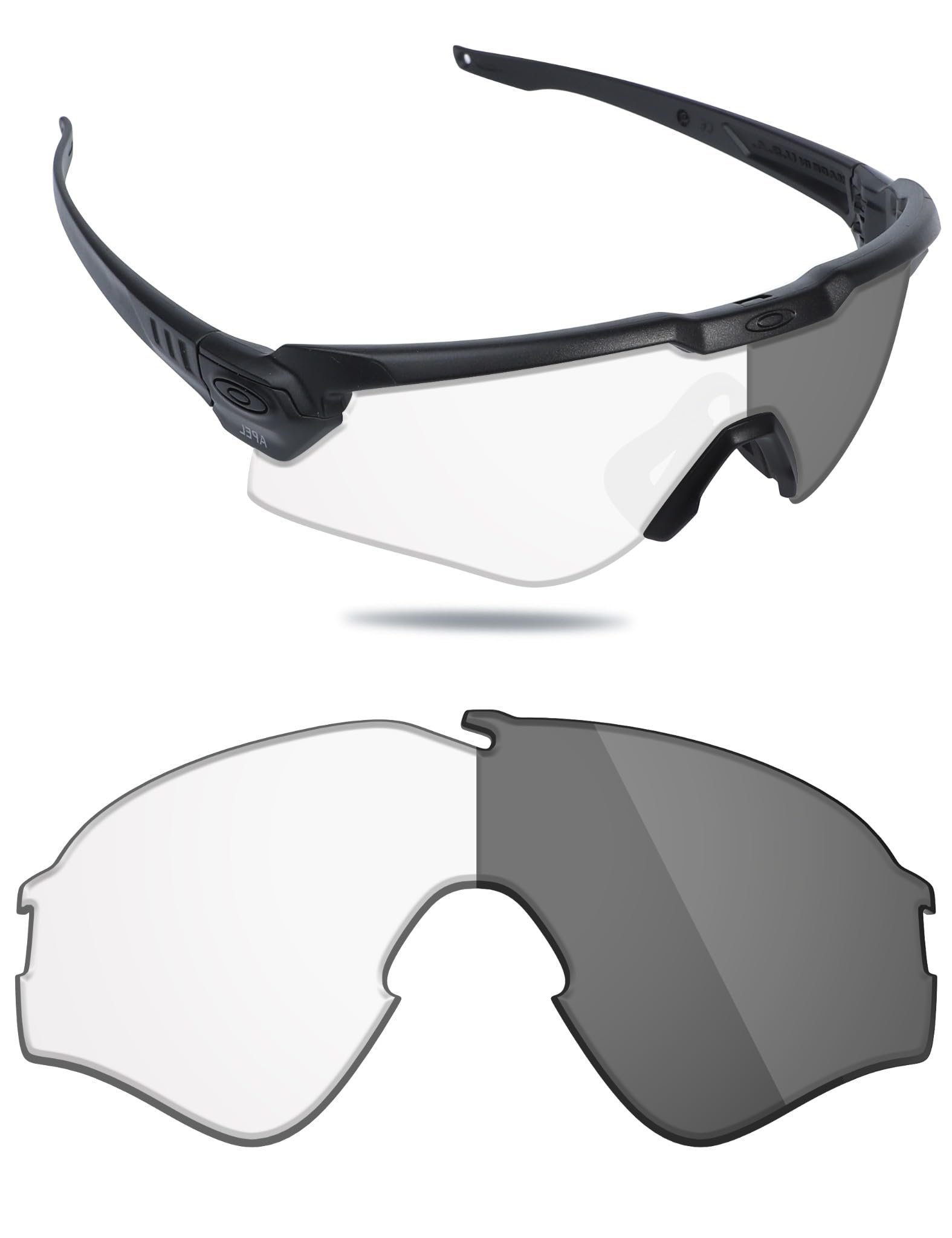 Fiskr Verres polarisés de rechange compatibles avec les lunettes de soleil Oakley Si Ballistic M Frame Alpha OO9296, résistantes aux chocs