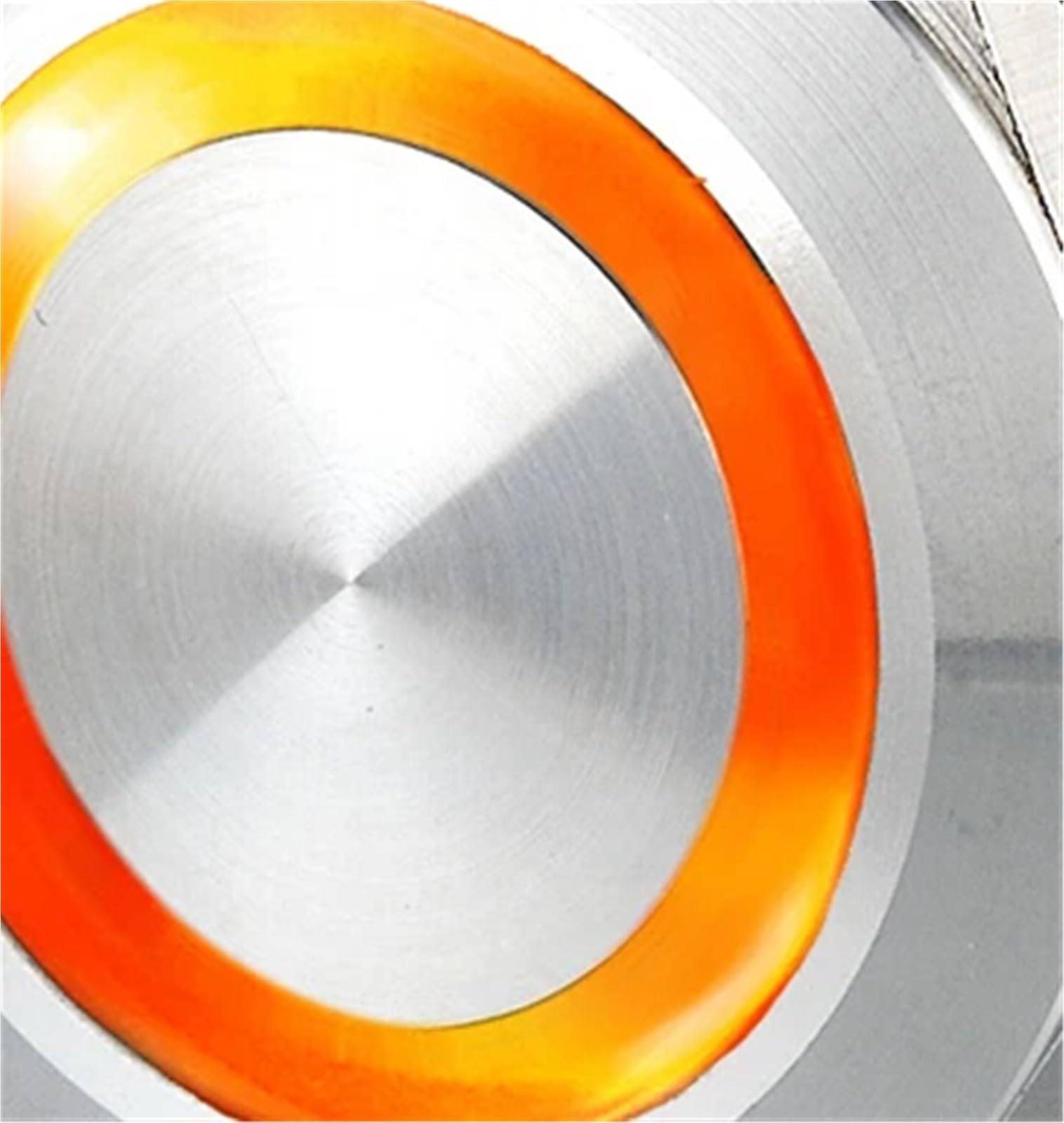 100 sztuk 25 mm metalowy przełącznik o długości 120 cm, tylko 4 przewody + wodoodporny (pomarańczowy, MOMENTARY 1NO1NC_LED Voltage 12V)