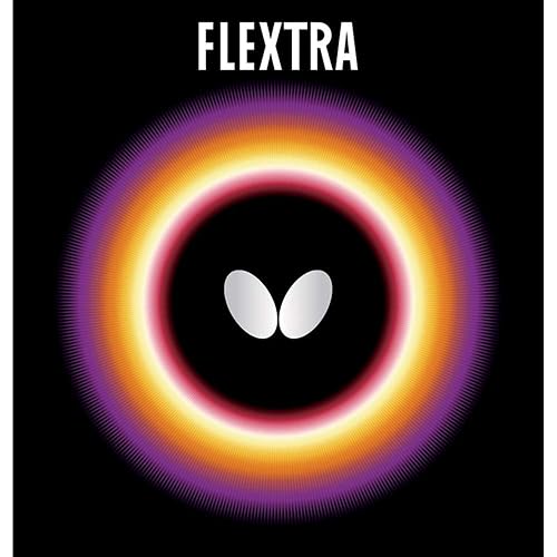Butterfly Flextra Table Tennis Rubber - Butterfly Table Tennis Rubber - 1.9 mm or 2.1 mm - Red or Black - 1 Inverted Table Tennis Rubber Sheet - Professional Table Tennis Rubber