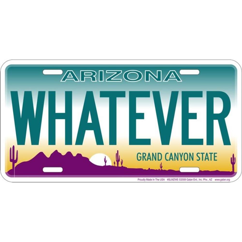 Signs 4 Fun SLMZWE AZ-Whatever, License Plate