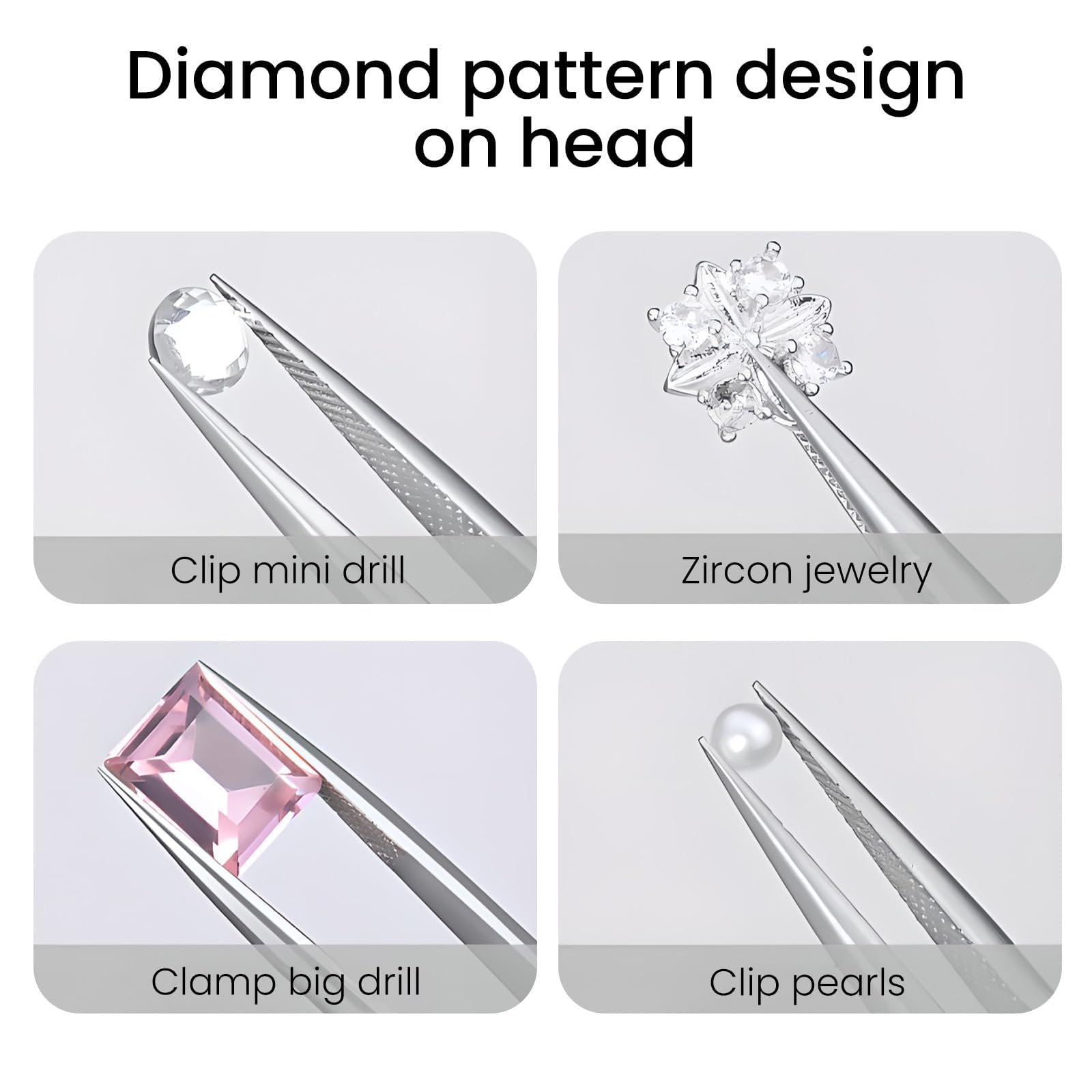 3 Pinze Raccolta Piccoli Oggetti - In Acciaio, Per Perle E Elettronica - Foto 12