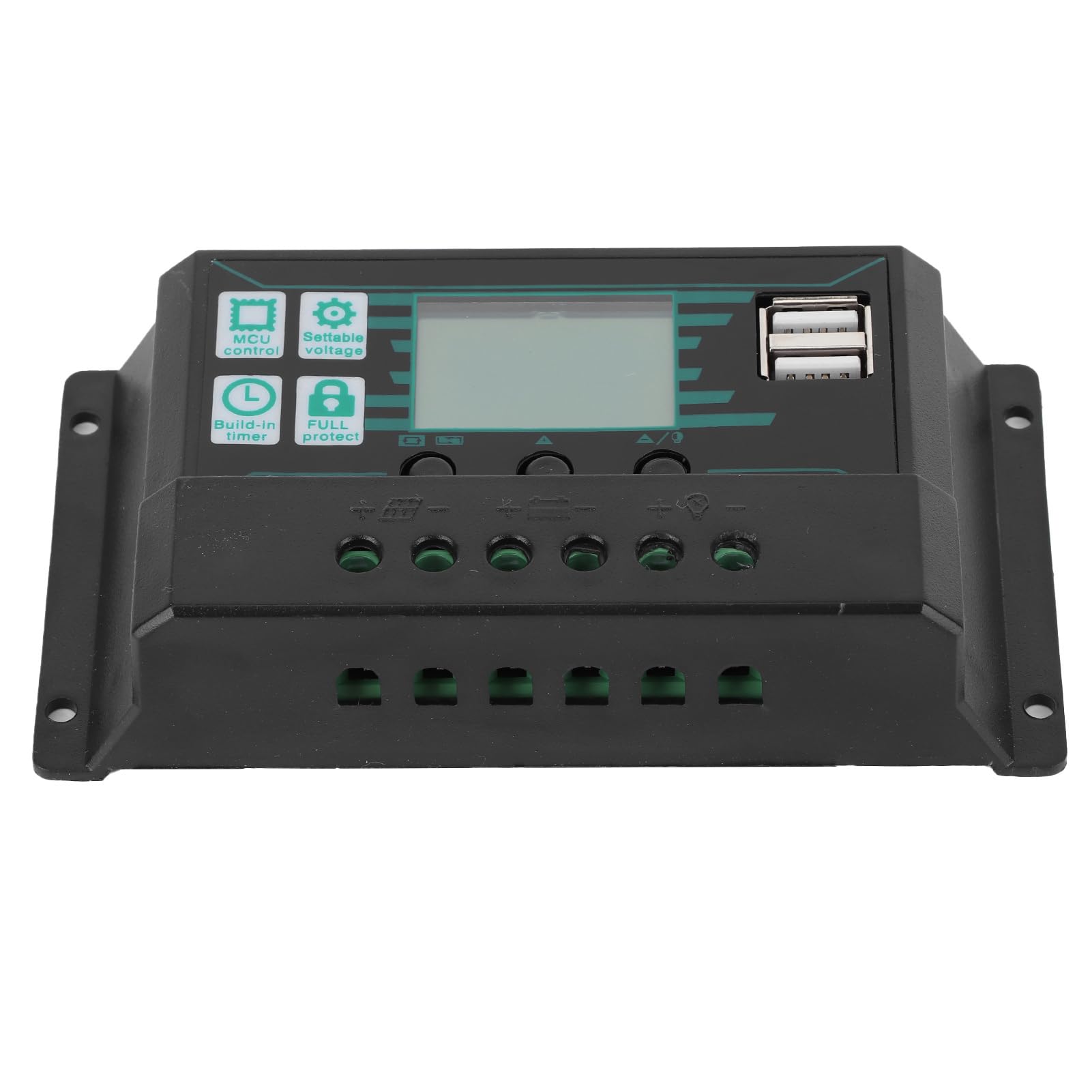 Keenso Cargador Solar Portátil 28W Panel Monocristalino Salida USB