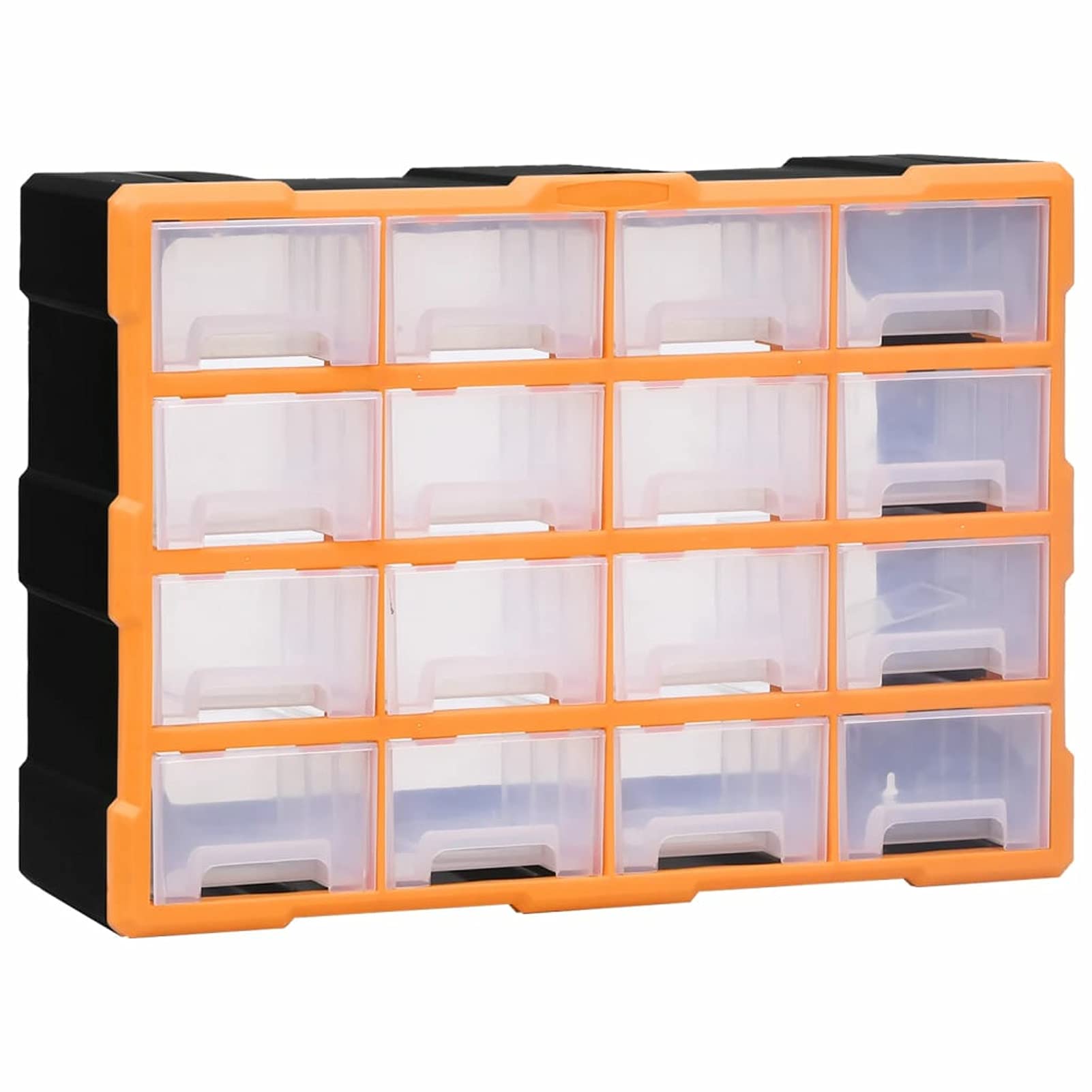 Gecheer Mobile Contenitore con 16 Cassetti Medi 52x16x37 cm,Cassettiera Box Organizer Porta Minuteria per Officina,Cassetti Multiuso,Scatole per Cucito in Plastica/Scatole per Componenti