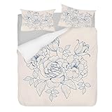 Motif Exquis - Notre housse de couette adopte une impression numérique 3D, le motif est exquis, la couleur est vive et ne se décolore pas, et il n'y a pas d'odeur particulière