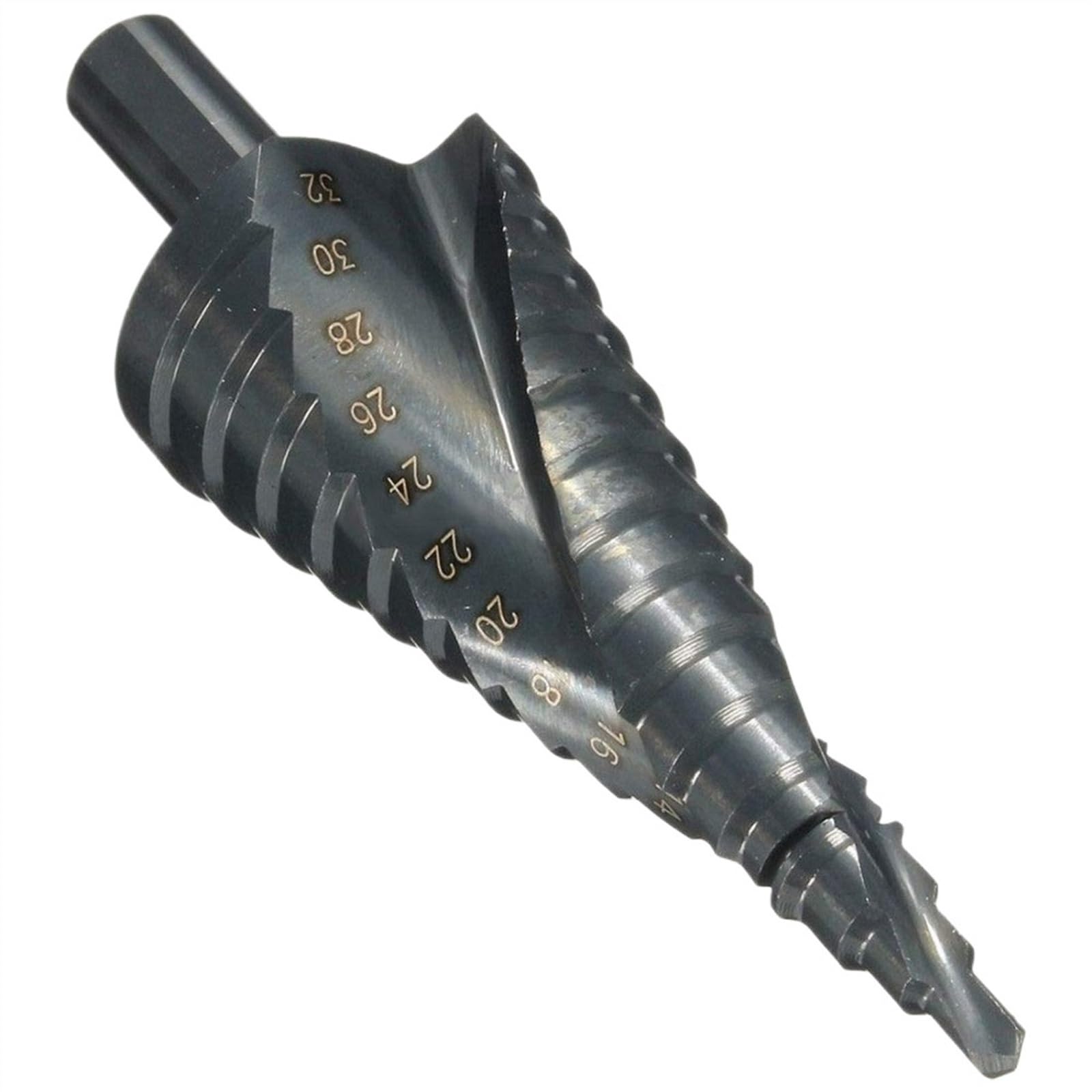 Zestaw gwintowników, Zestaw wierteł stopniowych HSS z kobaltem i azotem, 4-32 mm, trzpień trójkątny do metalu(3pcs with Box)