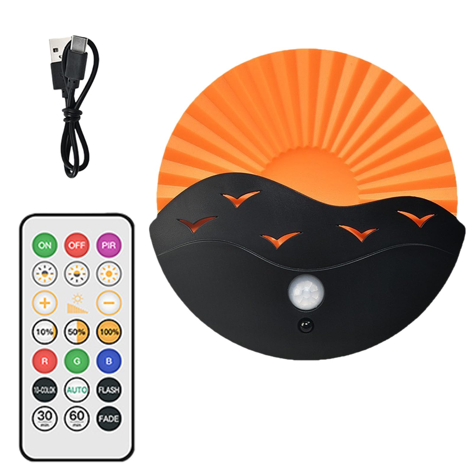 Cazstyk Rechargeable Model Human Sensors Wall Light Sunrises Effect Atmospheres Light Rechargeable Cordless Wall Lights Night Lamp With Motion Sensors