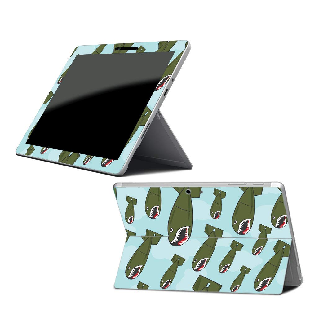 MightySkins Skin Compatible with Microsoft Surface Go - Bombs Away | Protective, Durable, and Unique Vinyl Decal wrap Cover | Easy to Apply, Remove, and Change Styles | Made in The USA