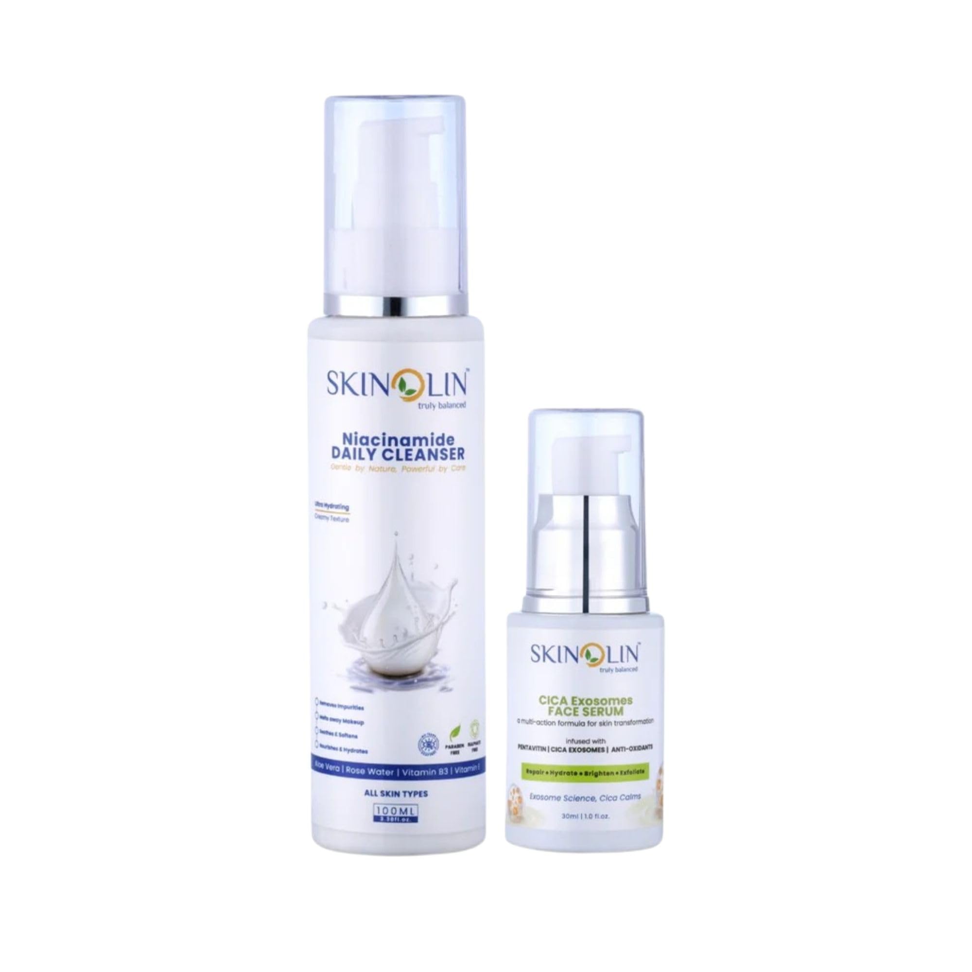 Niacinamide Cleanser and Cica Exosomes Serum, Barrier Care Routine-image-43