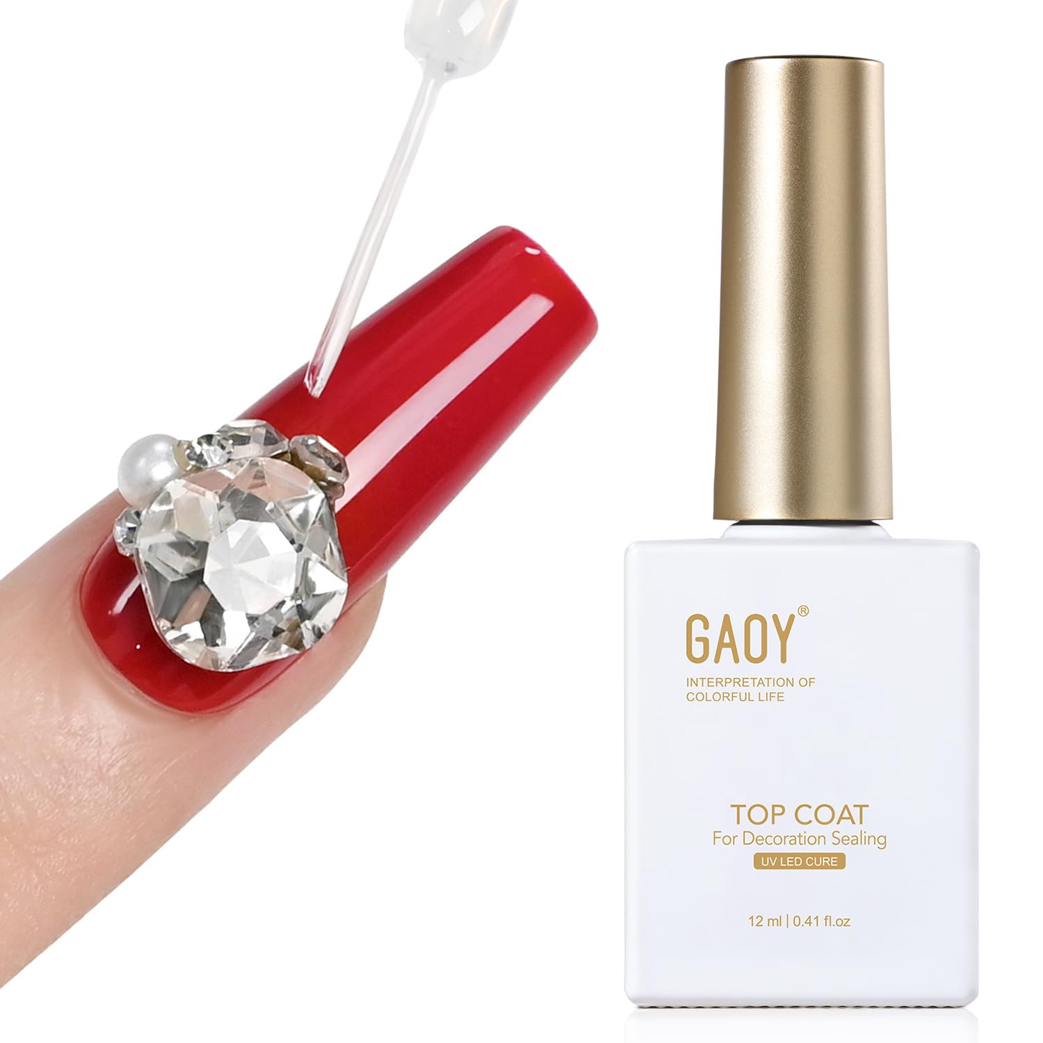 GAOY Gel Top Coat For Decoration Sealing