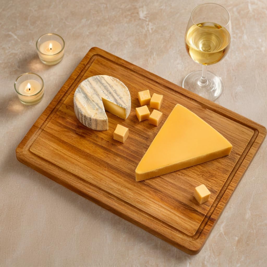 Cutting Board, Bamboo Engraved Charcuterie Boards, 16"x11"x1" Mom Dad Gift, Cutting Board Gift for Anniversary Birthday Mother's Day