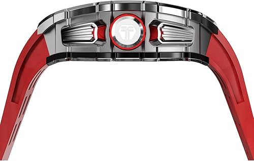 Miniatura 3 de TSAR BOMBA Relojes para hombre, reloj cuadrado de lujo para hombre, cronógrafo, 164.0 ft, resistente al agua, cristal de zafiro, movimiento de