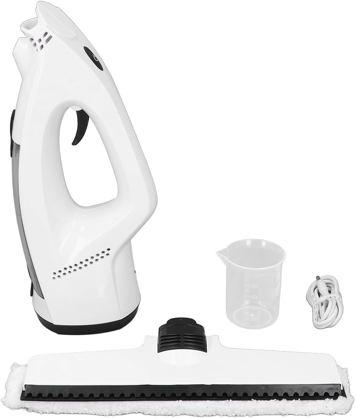 Battery Window Vacuum Cleaner, Electric with Spray Bottle and Microfiber Wiper, 2000 mAh, for Glass, Tiles, Mirrors