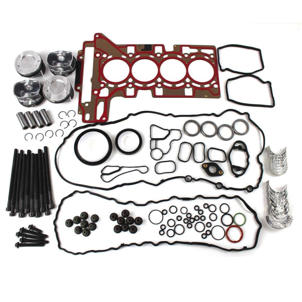 Kit di ricostruzione per revisione motore con componenti di distribuzione dell'albero motore e delle bielle compatibili con 125i 220i 228i 320i 328i