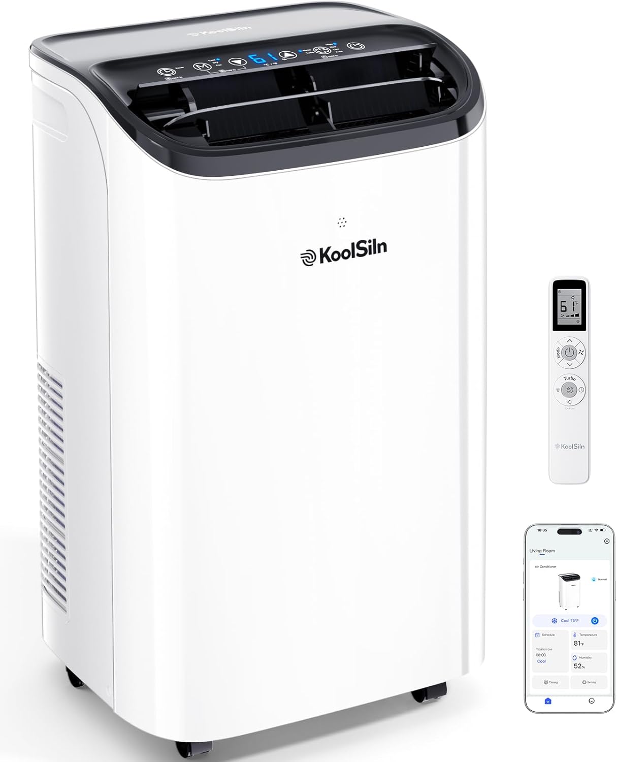 KoolSiln 14000 BTU Portable AC Cools Large Rooms