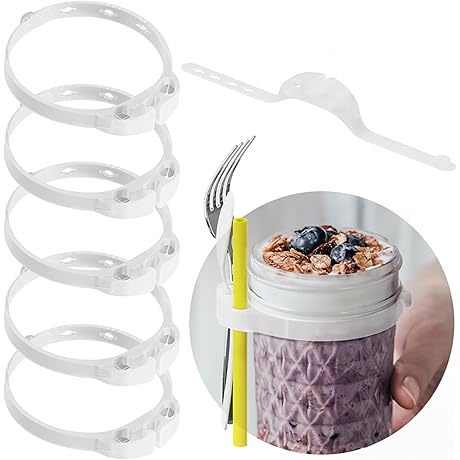 Keep Your Kitchen Clean and Organized with This 6PCS Mason Jar Spoon Holder