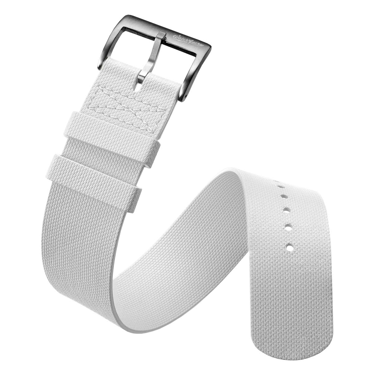 WatchGecko TidalPass Bracelet de montre militaire britannique FKM en caoutchouc, étanche, polyvalent et élégant, peut être porté de 2 façons