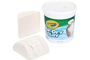 Crayola Air Dry Clay, 5-Pound White Bucket