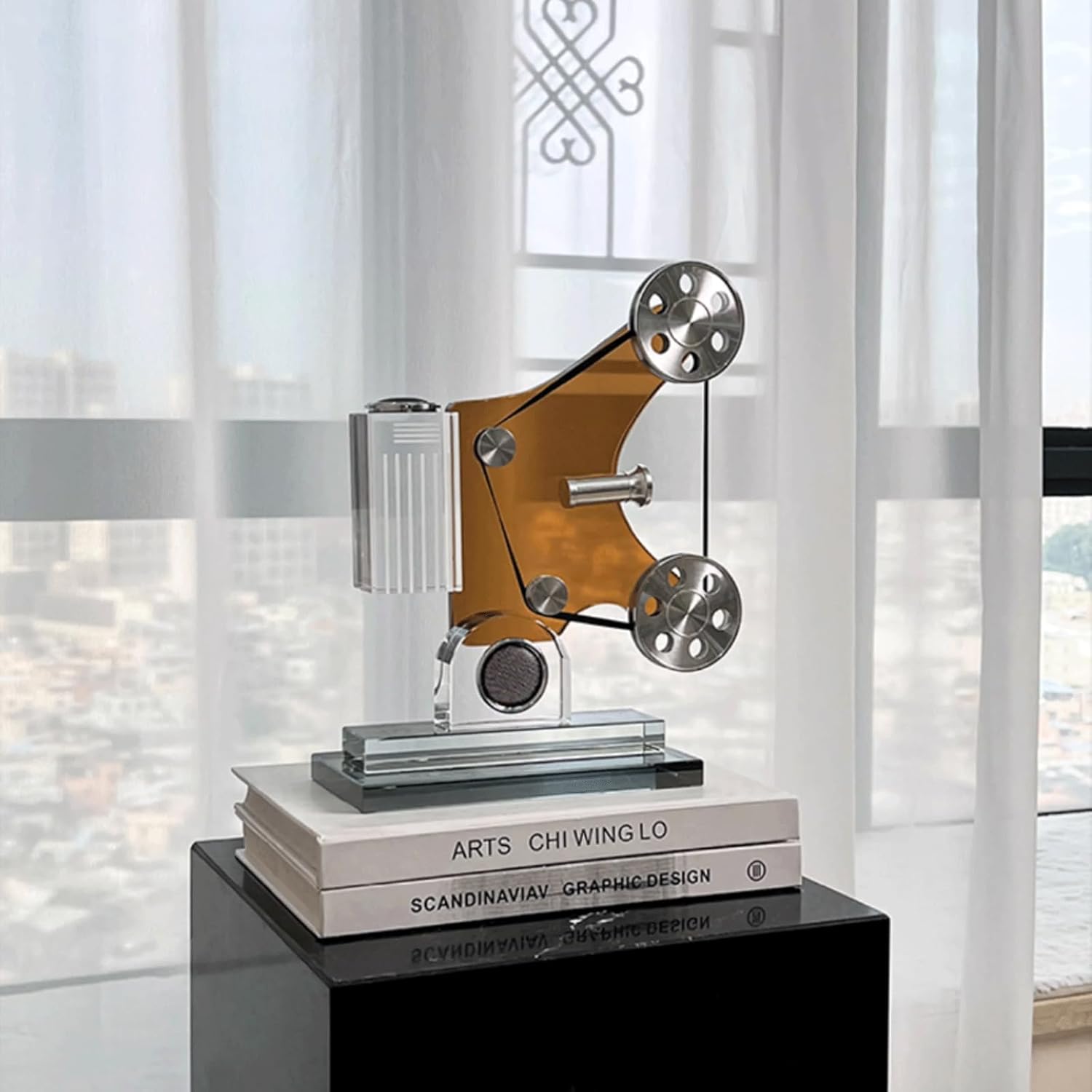 水指□砥部焼 佐川 作 染付唐草紋 大振り水さし 大きい 共箱 漆器蓋 お