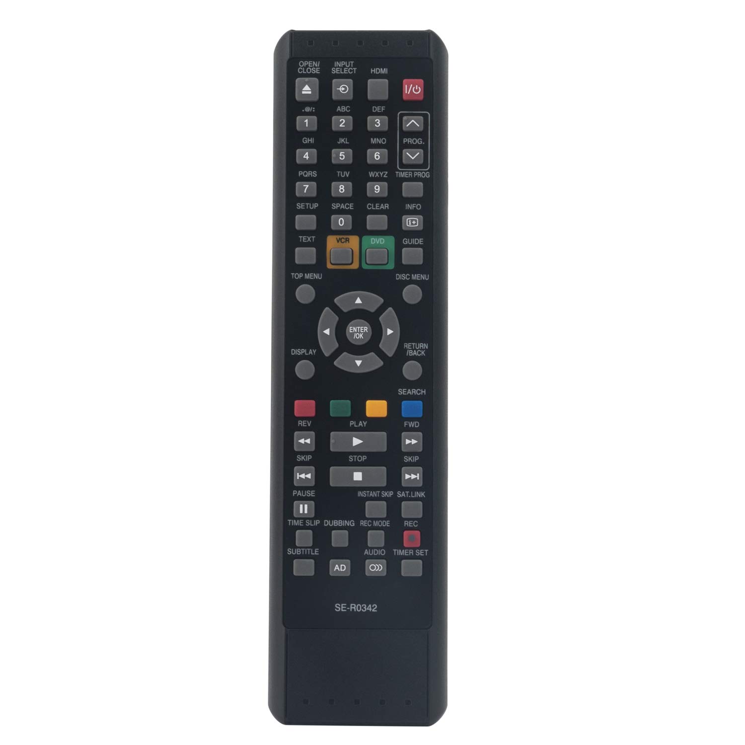 VINABTY SE-R0342 Replace Remote Control Fit for Toshiba DVD/Videorecorder SER0342 DVR19DTKB DVR19DTKB2 DVR20KB - Image 2