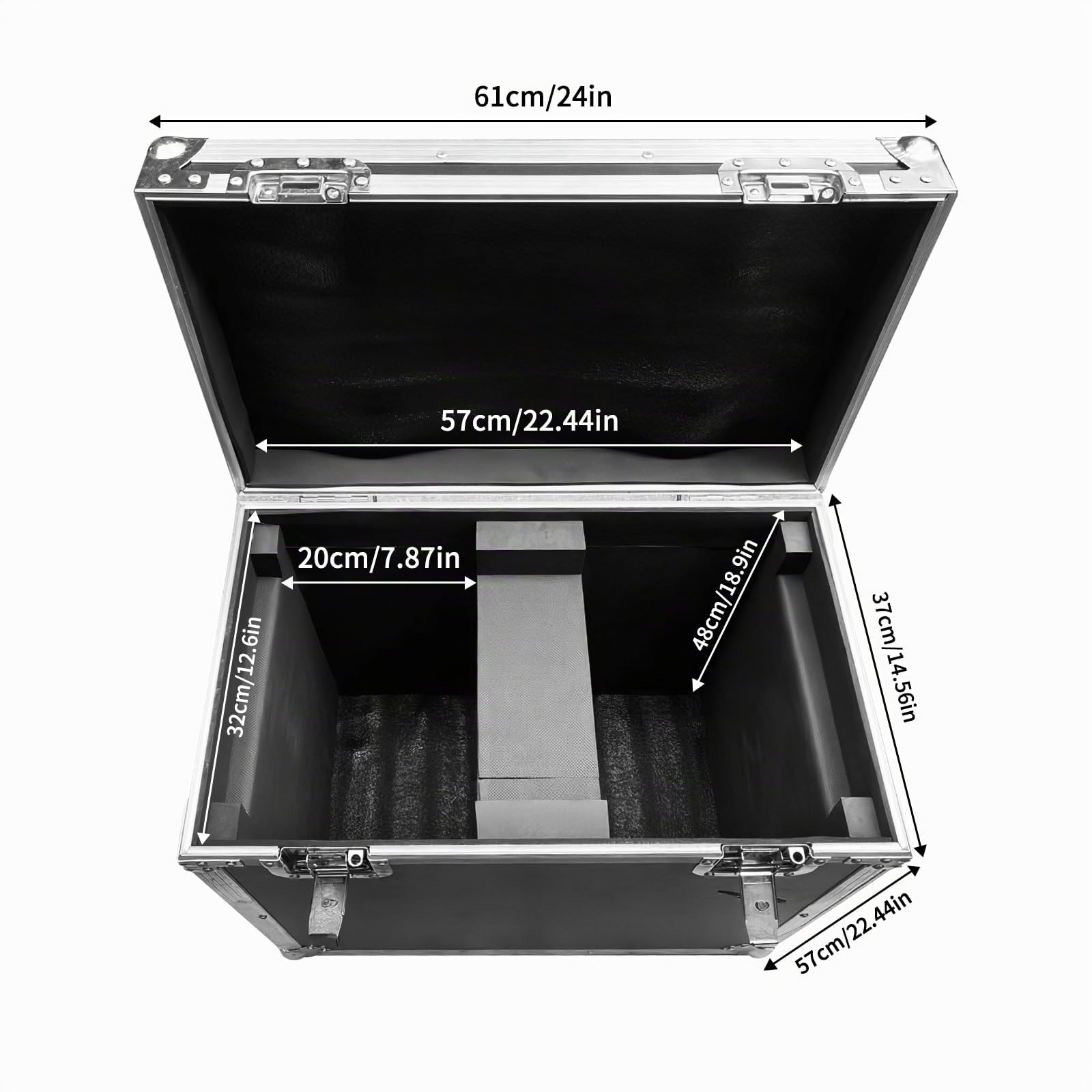 Fly Case Flightcase con Rueda Caja de Transporte 2 IN 1para Cabeza Movil LED 280W 10R