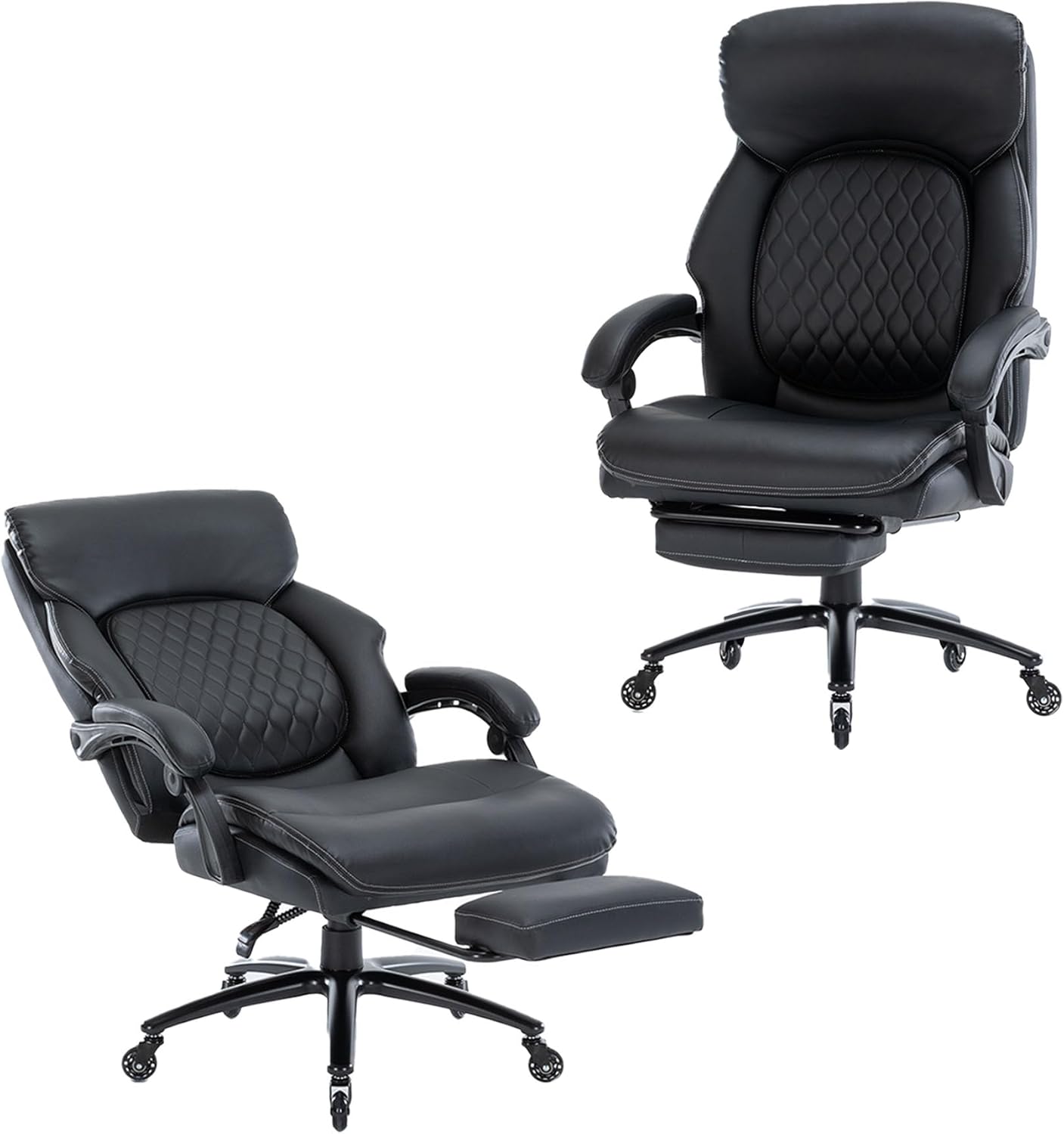 Big and Tall Reclining Office Chair with Lumbar Support and