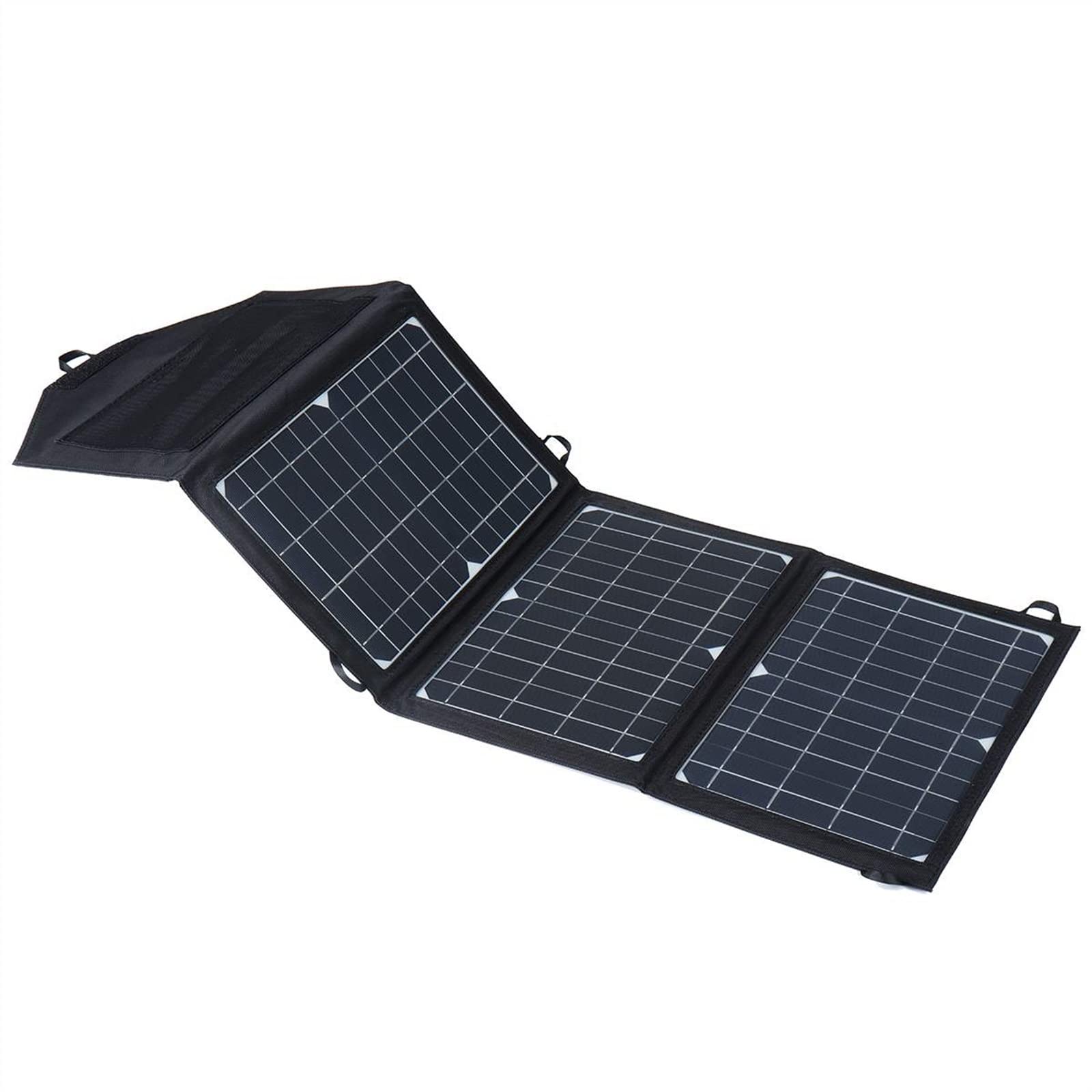 Solar Panel Starter Kit 21W Portable Solar Charger For Mobile Phone Camping Travel Foldable Solar Panel Bag With Dual USB Ports Charger Outdoor Compact Design, More Power
