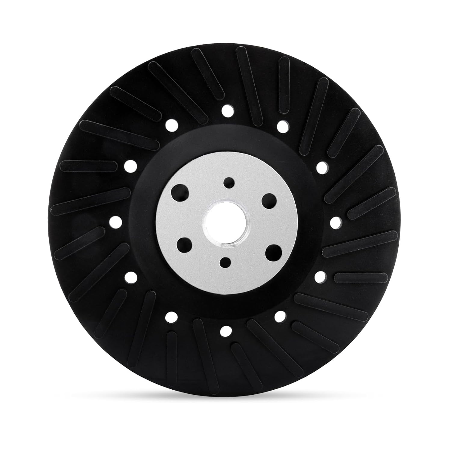Angle Grinder Backing Pad,5/8"-11 Thread Ribbed Turbo Pad for BHA Resin Fiber Discs,Compatible with DeWalt, Bosch,BHA (5 inch)