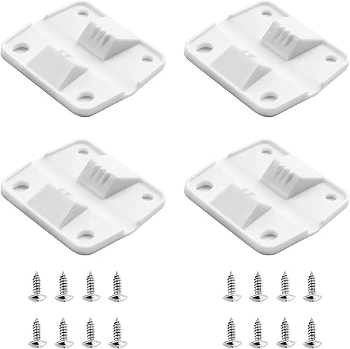 FELHOOD Bisagras de plástico de repuesto para bisagras Coleman Cooler 5226, 5227B, 5235,5236 con tornillos (4 x plástico)