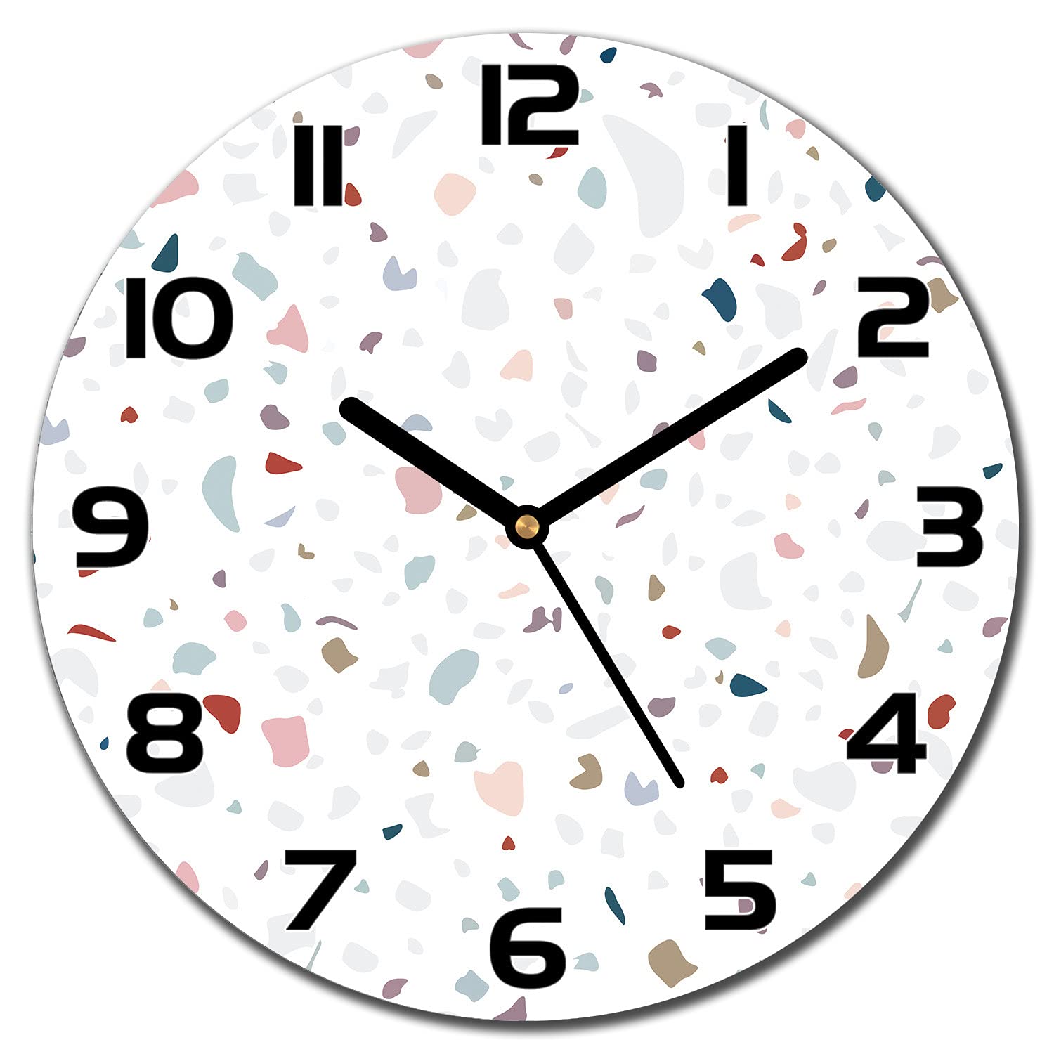 Horloge murale moderne en verre Coloray pour décorer le salon