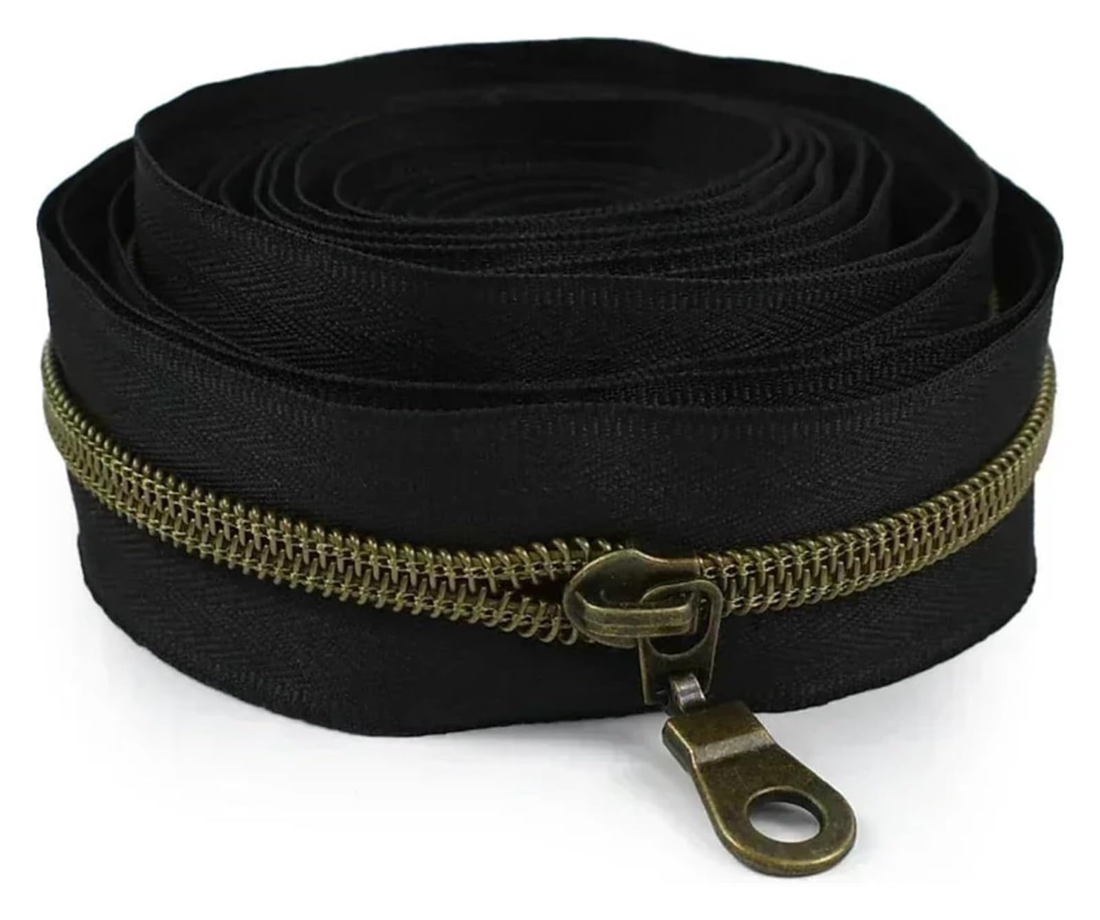 Two Way Separating Zipper, Two Way Zipper 1M Nylon Tape Puller Sewing Bag Clothes Shoe Jacket DIY Multicolor Size 5(KY377ZT179-Bronze)