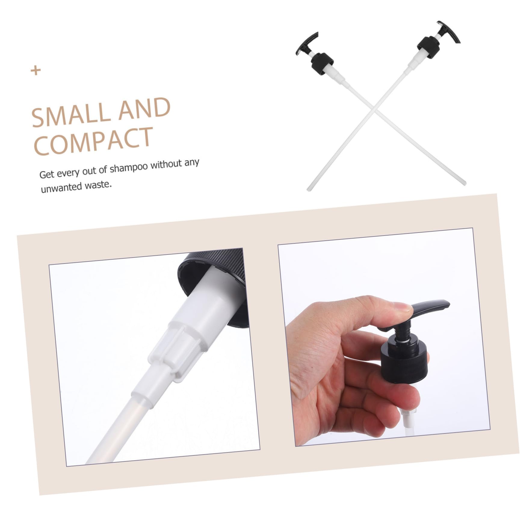 BESTYASH DIY Travel Bottle Pump Nozzles 10pcs Lotion Pump Bottle Dispenser for Soap Shampoo