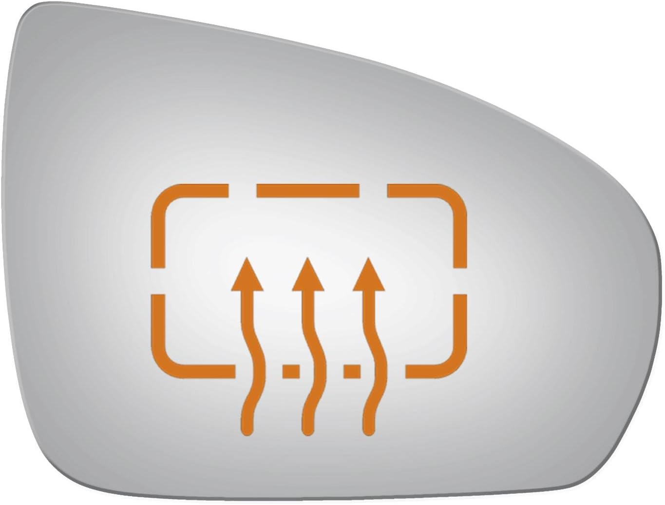 Convex Passenger Heated Side Mirror Replacement Glass for 2010-2013 MERCEDES-BENZ E550