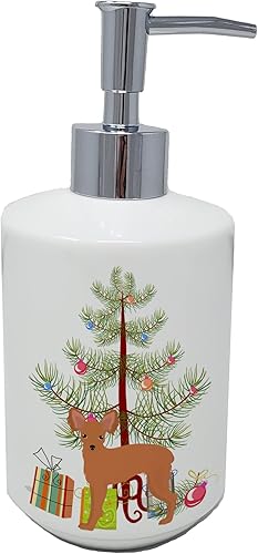 Caroline's Treasures CK3484SOAP - Dispensador de jabón de cerámica para árbol de Navidad, juguete ruso, multicolor