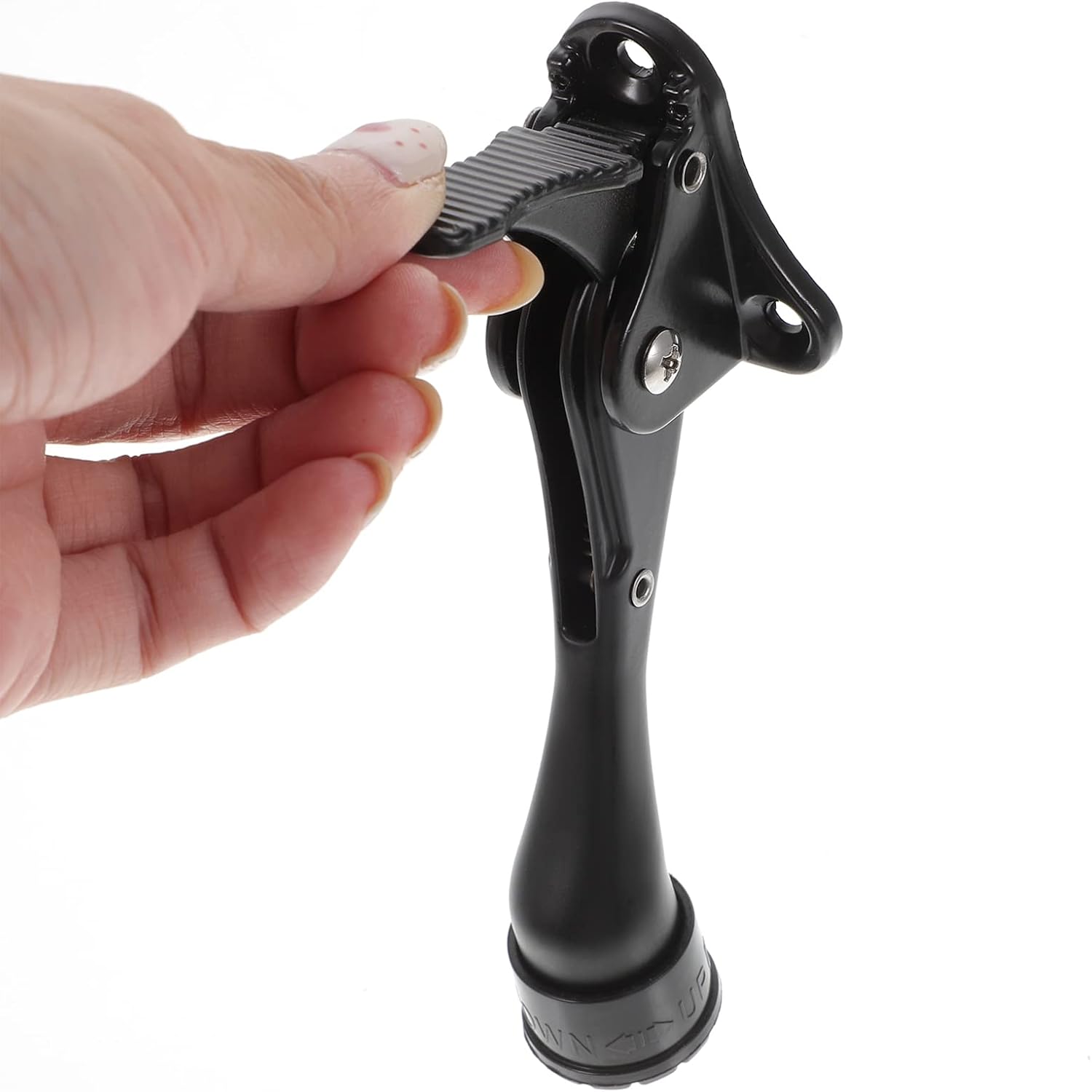 DOITOOL Adjustable Heavy Duty Door Stopper Semi-Automatic Foot Operated Design for Versatile Use Homes Offices and Commercial Spaces Sturdy for Doors and Walls