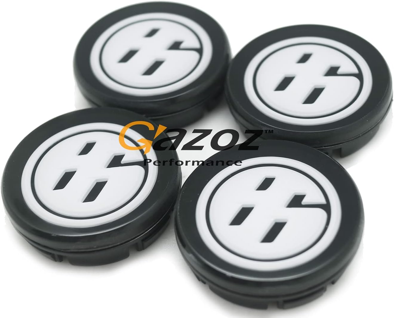 Replacement Alloy Wheel White Hubs Center Caps Cover Compatible with GT86 FRS BRZ 18" Only