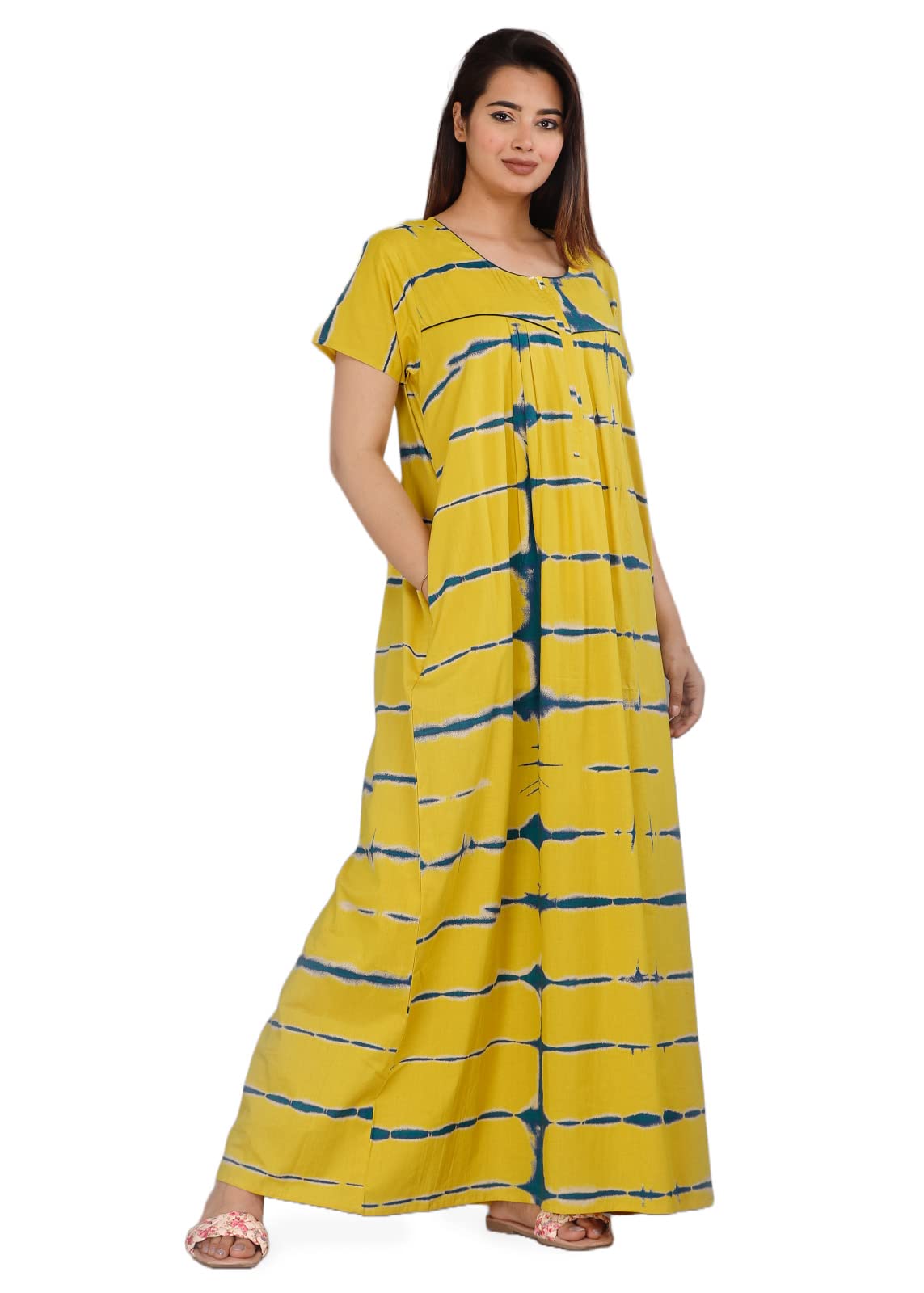 Women's Printed 100% Cotton Night Gown