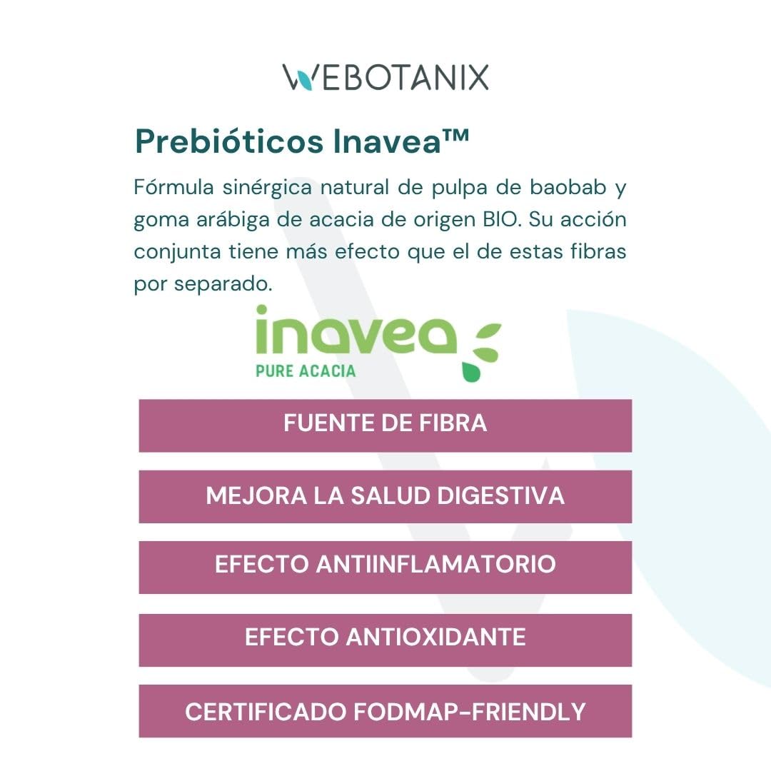 WeBotanix | Probiotax Microbiota 30 dosis | Probióticos y Prebióticos, L-glutamina y Zinc | Vegano | Bienestar de la Microbiota Intestinal | Sin Gluten y Sin Lactosa (150 g, Cacao)