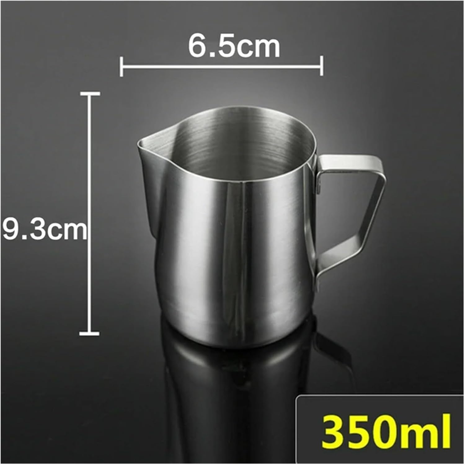 Stainless Steel Milk Frothing Pitcher Espresso Steaming Coffee Barista Latte Frother Cup Cappuccino Jug Cream Froth(350ml)