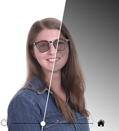 Miniatura 6 de YEIN Gafas de lectura bifocales, gafas de sol marrones fotocromáticas, +0.50+2.75 de aumento para hombresmujeres