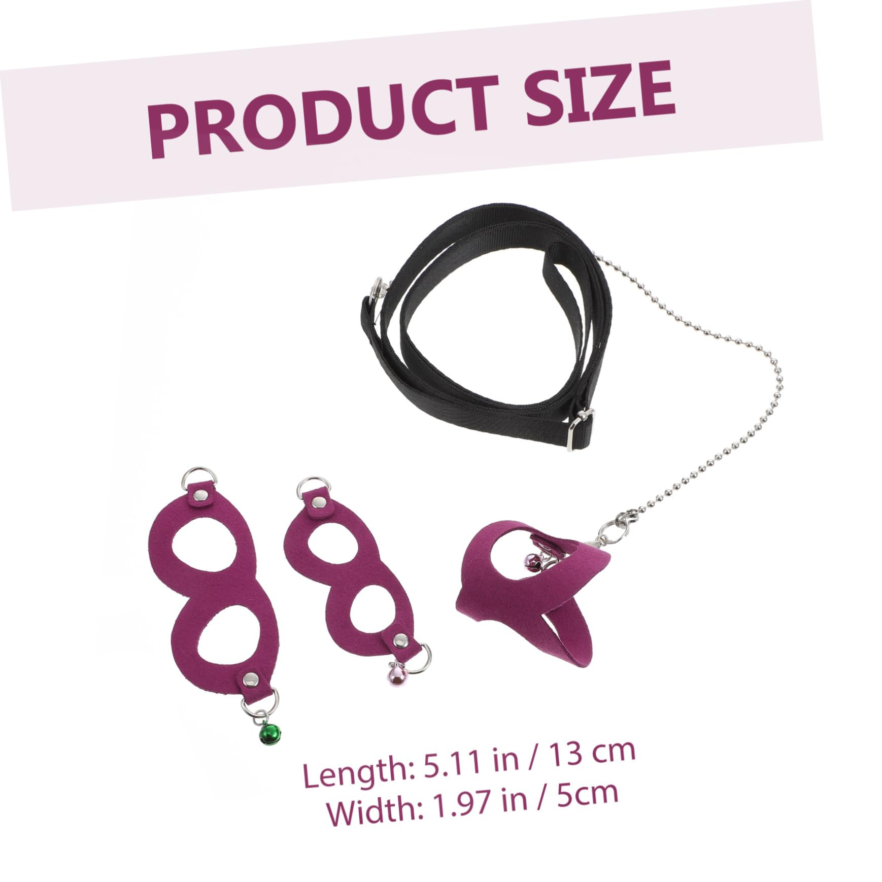 Abaodam 1Set Sugar Glider Leash Harness Comfortable Traction Rope for Small Pets Lightweight Design for Easy Walking and Training Suitable for Various