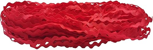 Rick - Moldura para estante de 0.315 in, 20 yardas, para accesorios de costura, ropa de manualidades (1415 rojo)