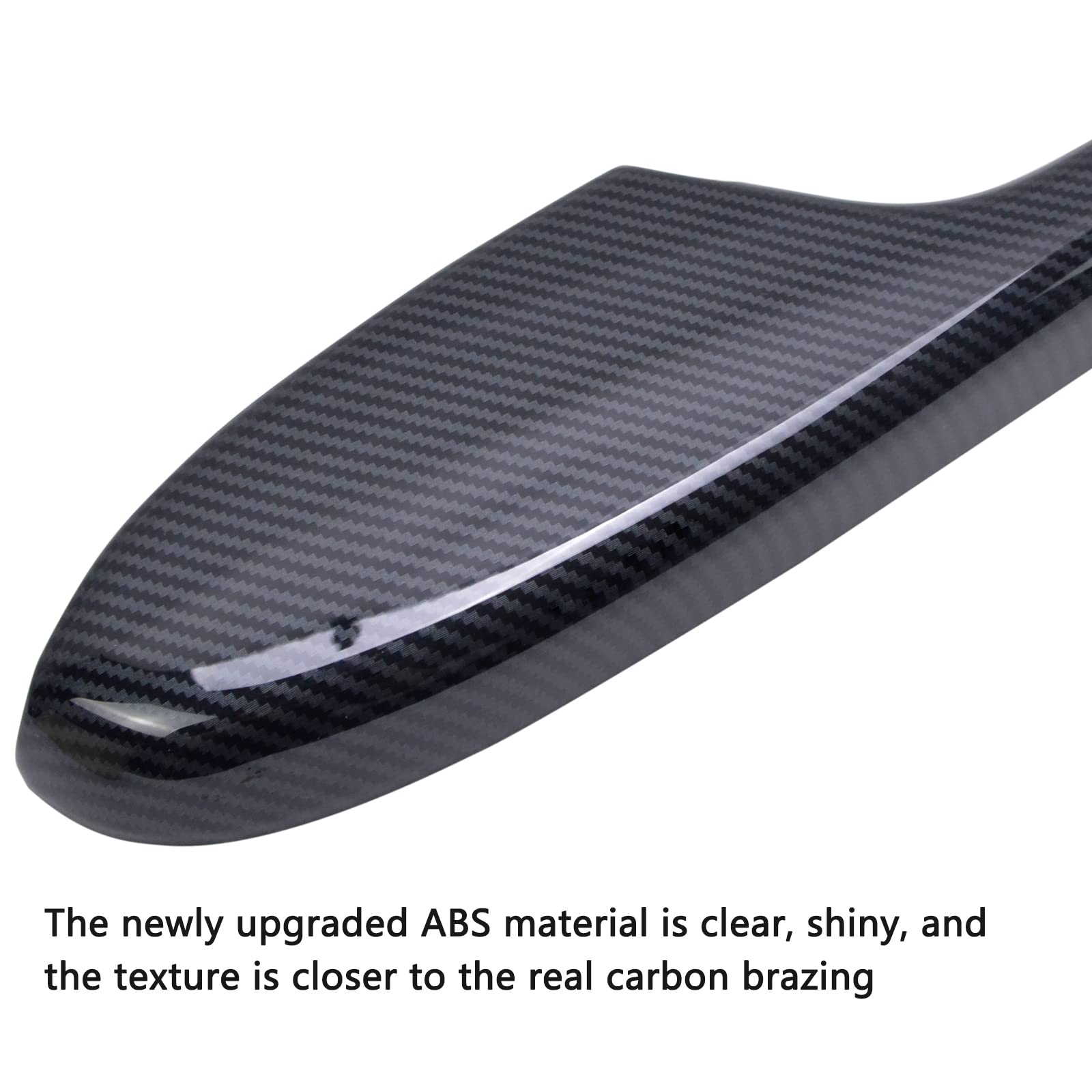 YOMTOVM Door Armrest Interior Panel Trim Cover Carbon Fiber Pattern Compatible with Honda 10th Civic 2016-2021 Accessories