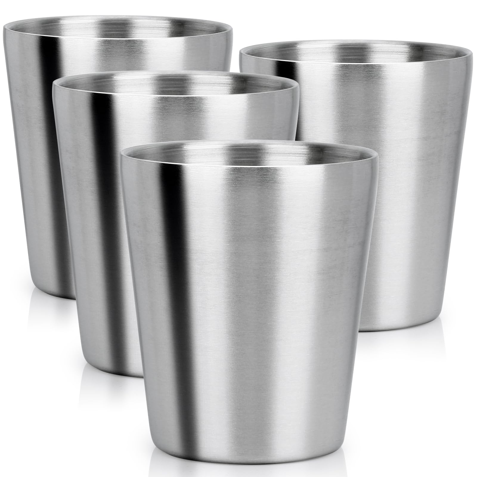 Amazon.com | Beasea Stainless Steel Cups 8.8 oz, 4 Pack Small