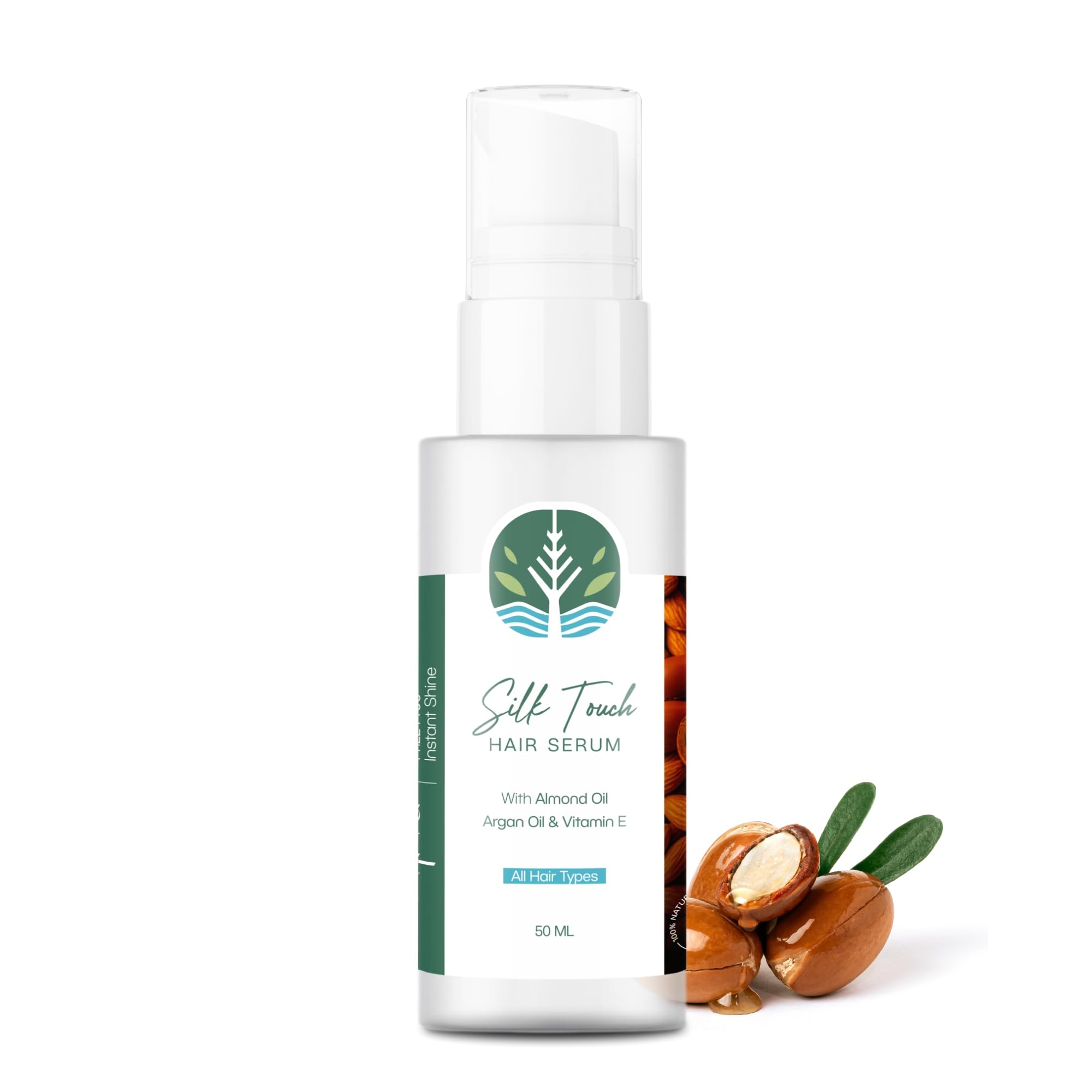 Sarva By Anadi Hair Growth Serum For Scalp -50ml Enriched with Argan, Almond Oil & Vitamin E |Hair Serum for HairFall Control |Add Shine & Give Nourishment to Frizzy Hair- Suitable For All Hair Types