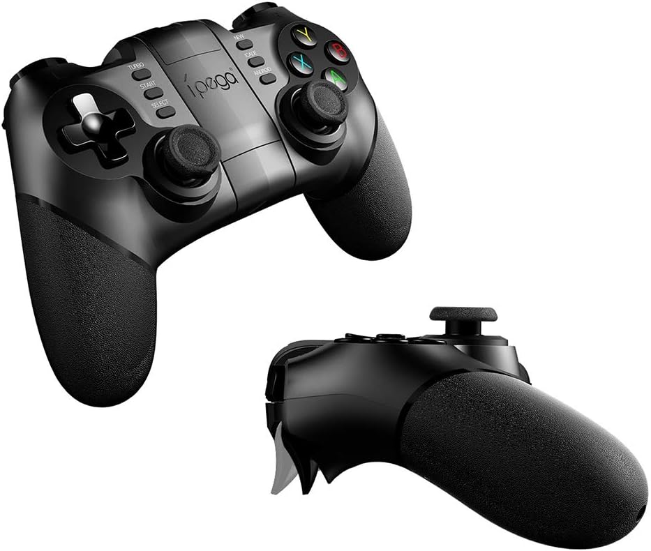 Angled view of the iPega PG-9076 Gamepad, highlighting its ergonomic design.