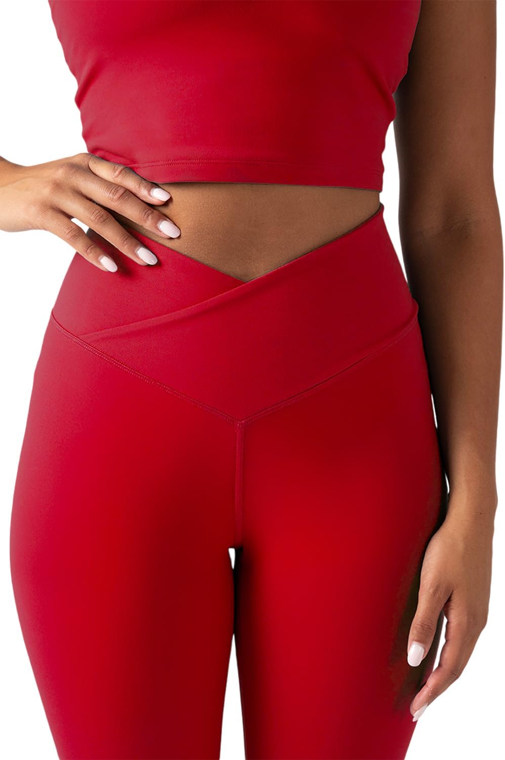 YITTY Active Women's Ultraluxe Crossover High-Waist Legging, Athleisure, 4-Way-Stretch