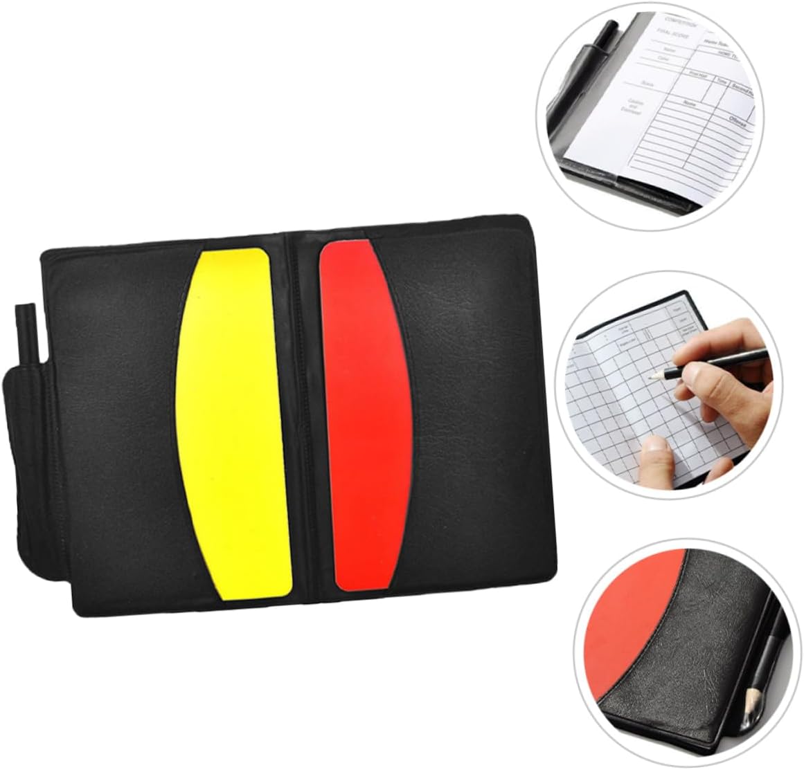 Hemobllo Portable Soccer Cards Soccer Flags Soccer Referee Wallet Footballs Referees Kit Train Whistle Chain